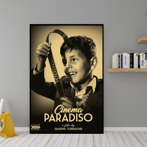 Cinema Paradiso Movie Poster - High Quality Canvas Wall Art  - Room Decor - Cinema Paradiso Movie Poster Print for Gift