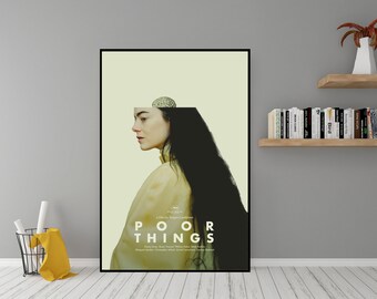 Poor Things Movie Poster - High Quality Canvas Wall Art  - Room Decor - Emma Stone Poor Things (2023) Poster Print for Gift