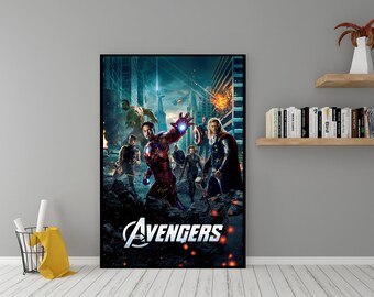 The Avengers Movie Poster - High Quality Canvas Wall Art - Room Decor - The Avengers Poster for Gift