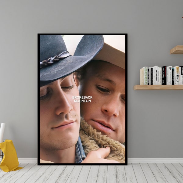 Brokeback Mountain Movie Poster - High Quality Canvas Wall Art  - Room Decor - Brokeback Mountain Poster for Gift