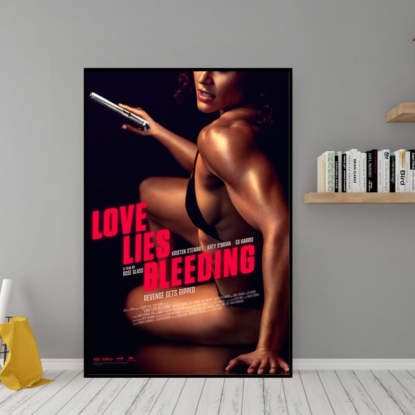 Love Lies Bleeding Movie Poster - Hochwertige Leinwand Wand Kunst - Kinderzimmer Dekor - Love Lies Bleeding Poster für Geschenk