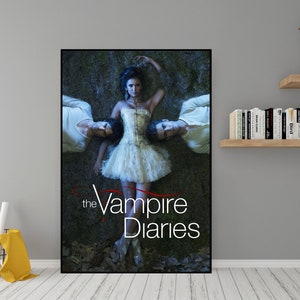 Affiche de la série télévisée The Vampire Diaries Art mural en toile de qualité Poster de film classique à offrir en cadeau Art mural j