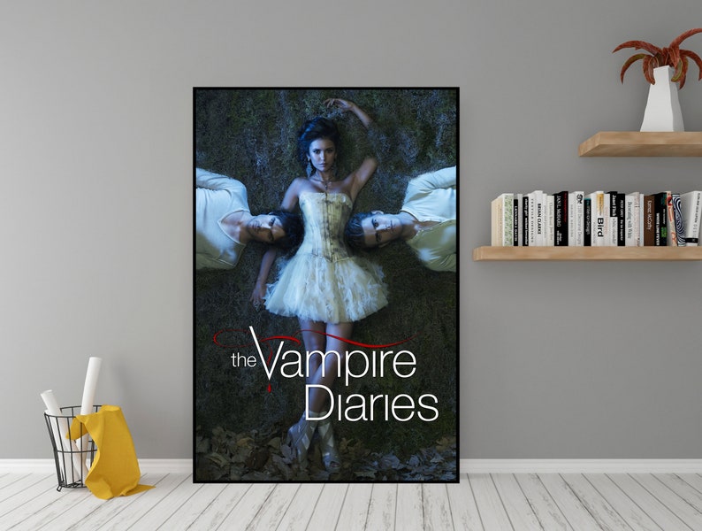 Affiche de la série télévisée The Vampire Diaries Art mural en toile de qualité Poster de film classique à offrir en cadeau Art mural j