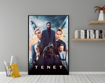 Tenet (2020) Movie Poster - High Quality Canvas Wall Art - 2023 Room Decor - Tenet Poster for Gift