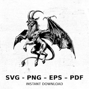 Cryptid Jersey Devil Leeds SVG PNG Clipart | Sublimation Transparent Watercolor Cartoon Instant Download Elk River Prints Custom
