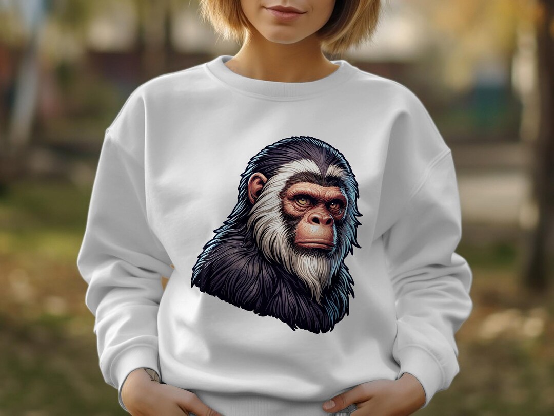 Skunk Ape Cryptid SVG Clipart PNG Sublimation Instant Digital Image