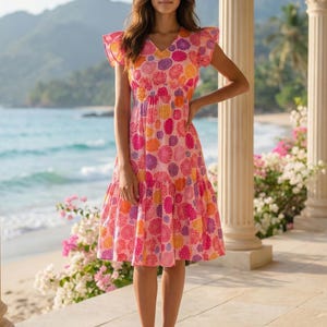 Pink Tiered Dress - Etsy