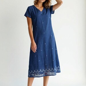 blue dress brown dress Palesa Navy and 2XL Care InstructionsTo maintain the condition of this piece Blue And Brown Maxi Dresses