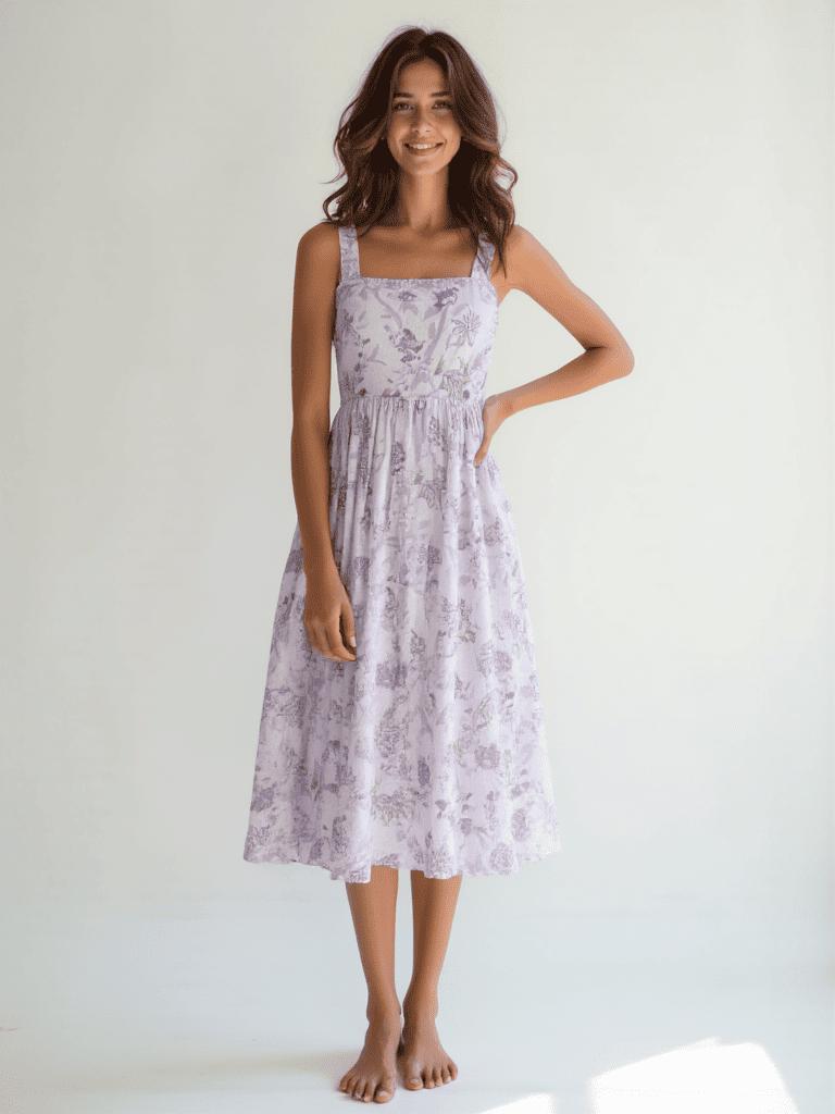 Fit and Flare Floral Sleeveless Dress - Etsy