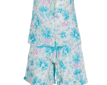 Women Cotton Floral Shorts, Soft Lounge Wear Shorts Women, Breathable Sleepwear Shorts, Summer Pajama Bottoms, Mothers Day Gift