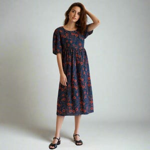 designer linen dresses Linen Maxi Dress with Pockets