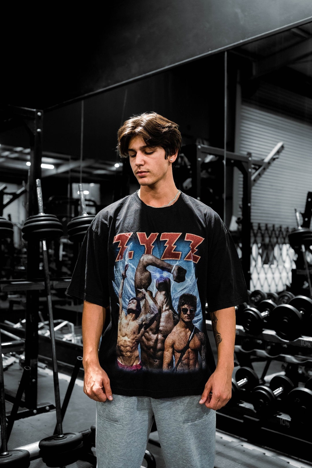 【SATIIIZ】Netters Star Short Sleeve T-Shirt Zyzz Vintage Oversized T-shirt - Etsy