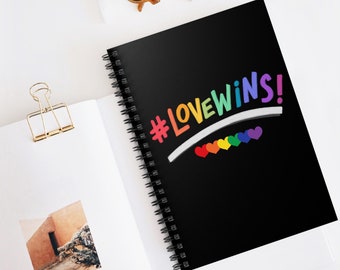 LGBTQ Notebook - Small Ruled Line Notebook, Pride Support, Coming Out Gift