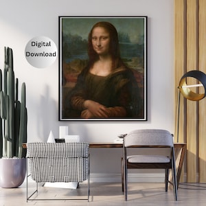Leonardo Da Vinci's Mona Lisa Printable Digital Download - Etsy