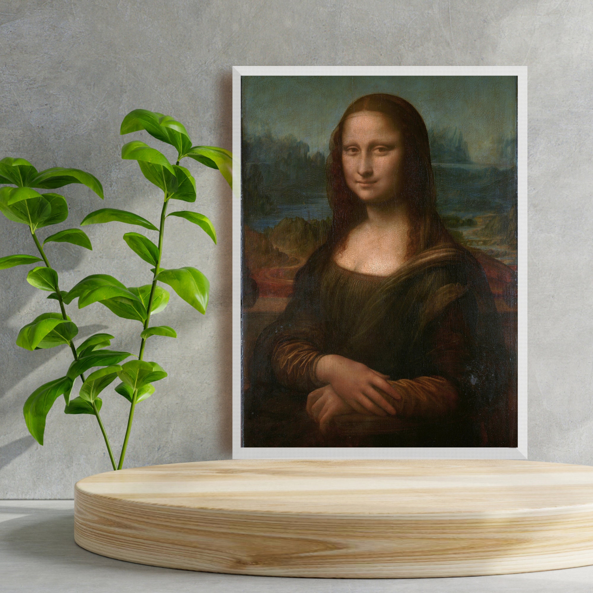 Leonardo Da Vinci's Mona Lisa Printable Digital Download Etsy