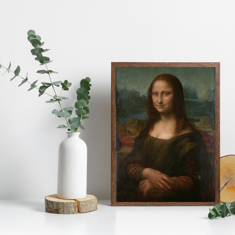 Leonardo Da Vinci's Mona Lisa Printable Digital Download Etsy