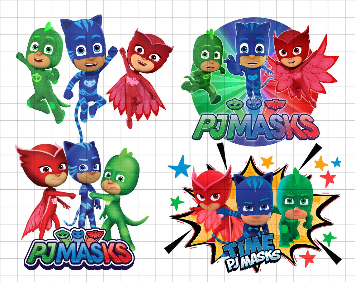 PJ Mask PNG Bundles PJ Mask Clip Art Pj Masks Hero Png Pj - Etsy Canada