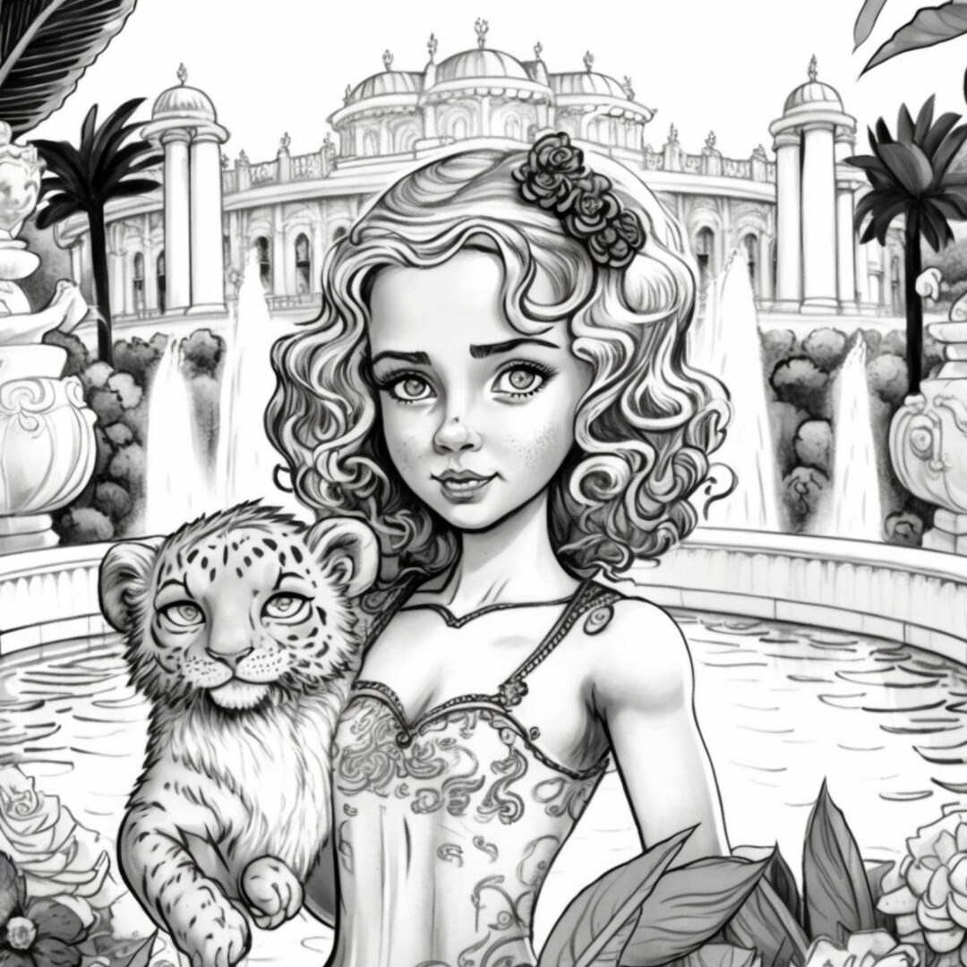 Printable Kids Coloring Princess - Etsy