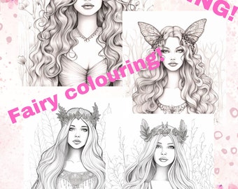 Art Hub For Kids, Fairy Coloring, Beautiful, Princess, Art For Kids, Digital Download, Fun, Creative, Art Hub
