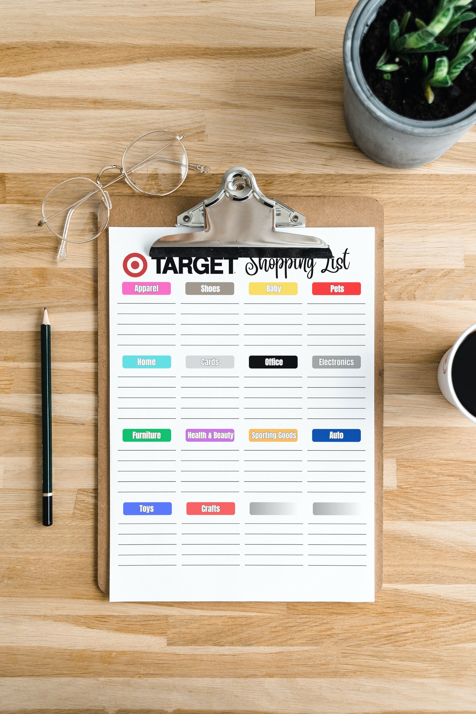 EDITABLE Target Shopping List Planning Printable Etsy