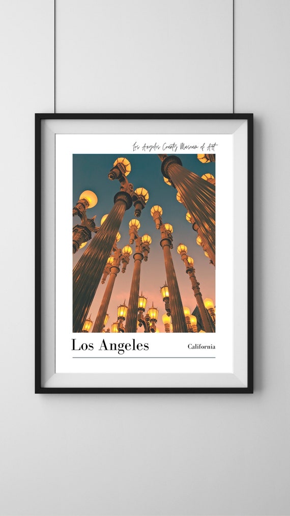 Los Angeles LA County Museum of Art Poster LACMA Lights Print - Etsy