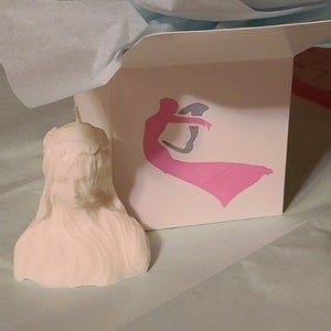 The Veiled Lady Candle, Sculpture Candle, The Stone Woman