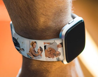 Personalized Apple Watch Band: Custom Photo UV Print, Waterproof Silicone