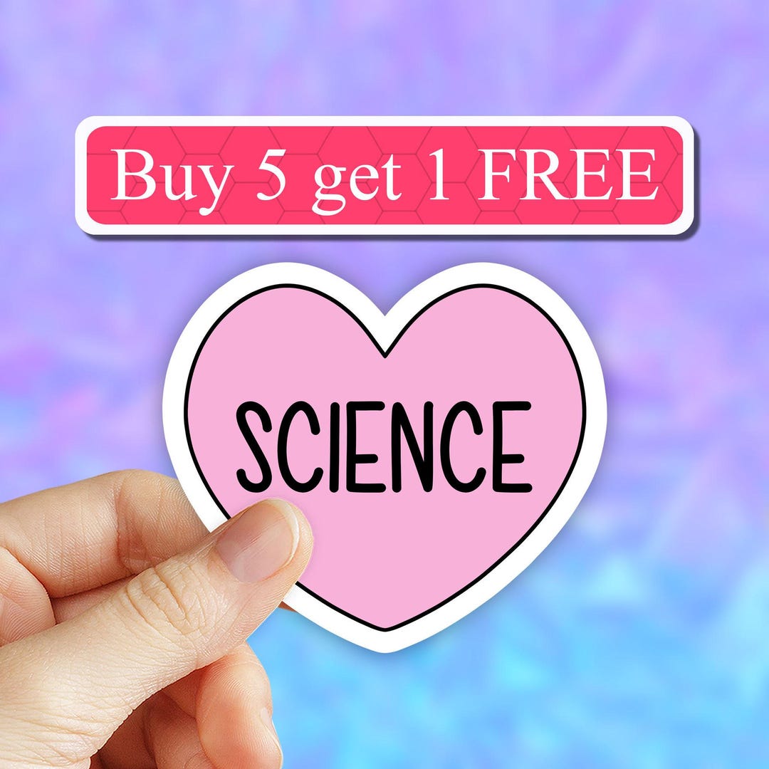 Love Science Sticker, Science Stickers, Science Decal, Science Teacher ...