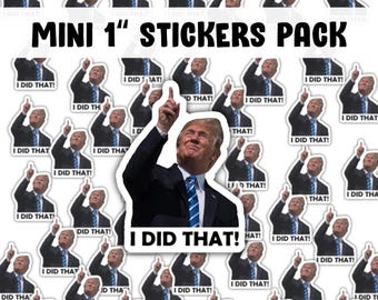 I did that trump sticker pack, Anti Trump Stickers, Trump I did that looking at eclipse Meme sticker Anti Fascist Anti Racist sticker