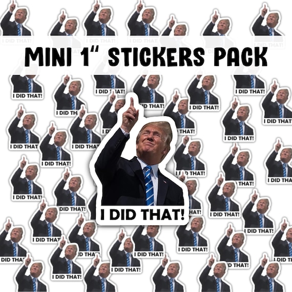 I did that trump sticker pack, Anti Trump Stickers, Trump I did that looking at eclipse Meme sticker Anti Fascist Anti Racist sticker
