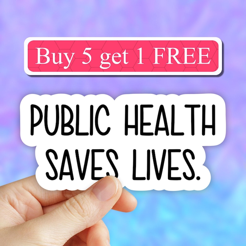Consumers Health Sticker Public Health Saves Lives Sticker, Public Health Decals, Water Bottle ...