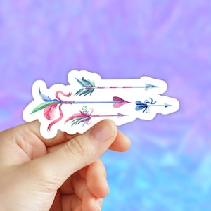 Bohemian Arrow Sticker, Laptop stickers, Aesthetic Stickers, Water bottle Stickers, Bohemian, Waterproof Stickers, Vinyl Stickers