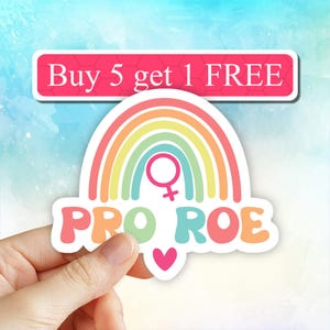 Pro Roe 1973 sticker, Roe v. Wade Sticker, Pro Choice Sticker Decal, Reproductive Rights Sticker, Women&#39;s Rights Sticker, Feminist Stickers