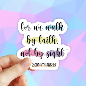 Faith Stickers, Bible Verse Stickers, Christian Stickers, God Stickers, VSCO Stickers, Jesus Stickers, Waterbottle Decal, Journal Stickers