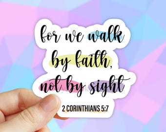 Faith Stickers, Bible Verse Stickers, Christian Stickers, God Stickers, VSCO Stickers, Jesus Stickers, Waterbottle Decal, Journal Stickers