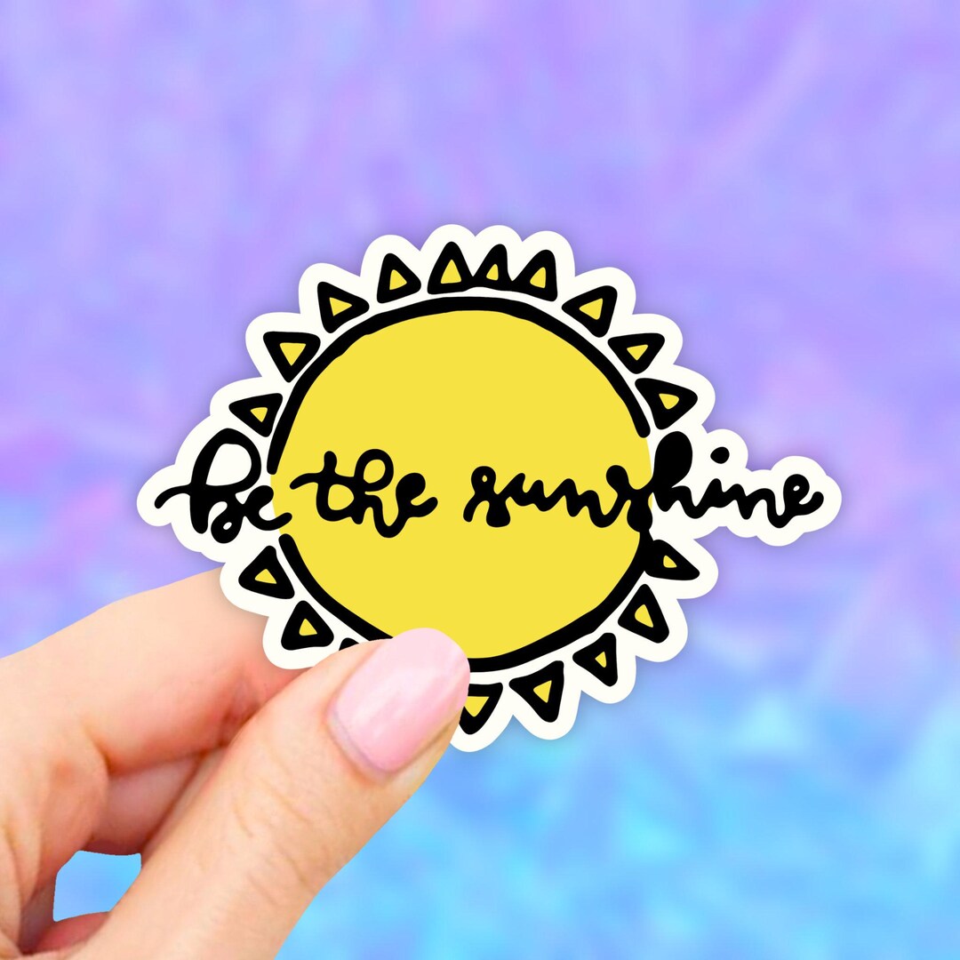Vsco Sun Sticker Be the Sunshine Sticker, Sun Laptop Stickers, VSCO Stickers, Laptop ...