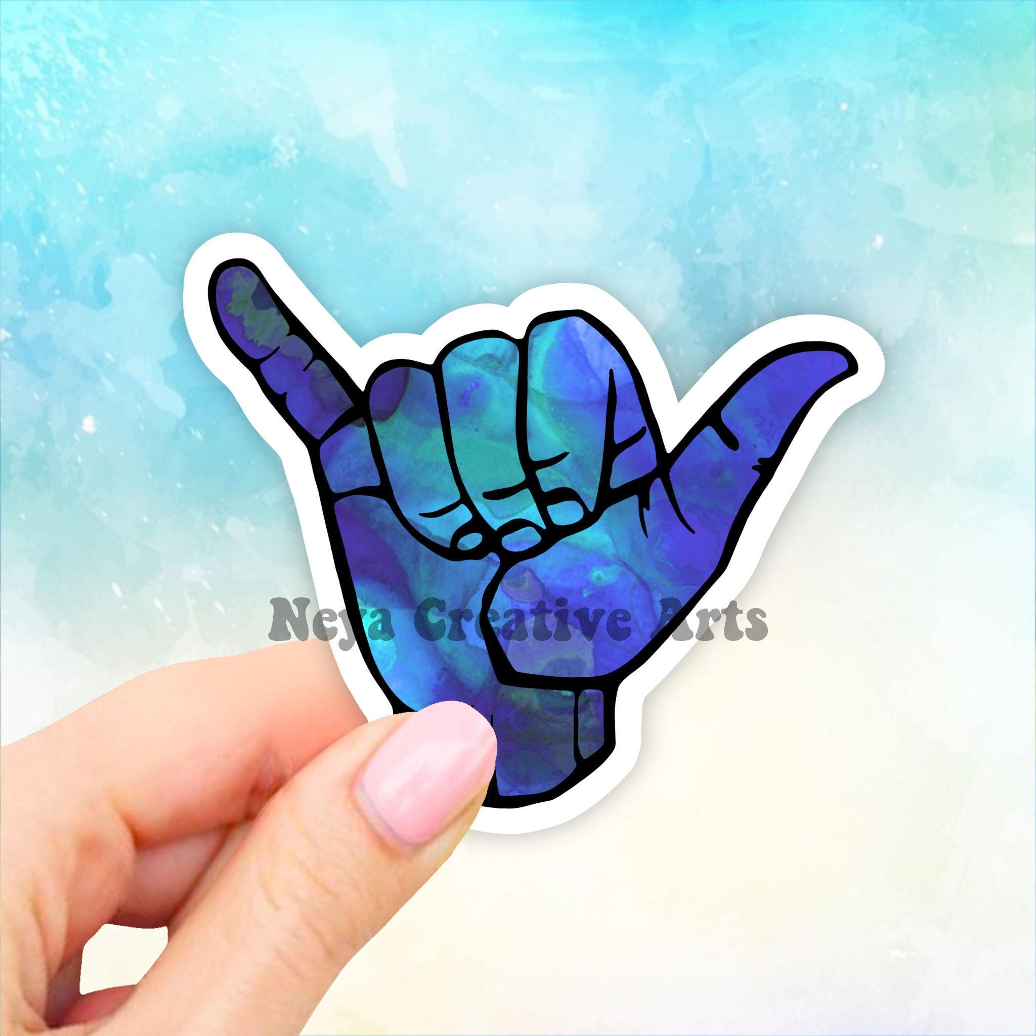 Hawaiian Hang Loose Decals 4 Pack