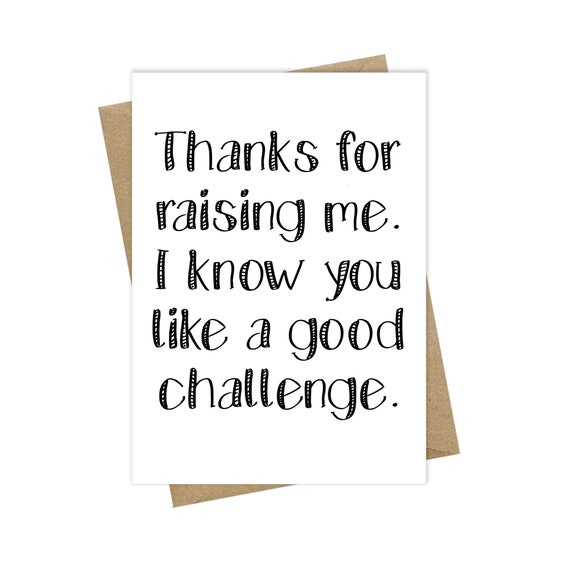 Funny Mother's Day Card, Hilarious Mothers Day Card From Son, Snarky Mothers Day Greeting From Daughter, sarcastic card, sarcasm cards