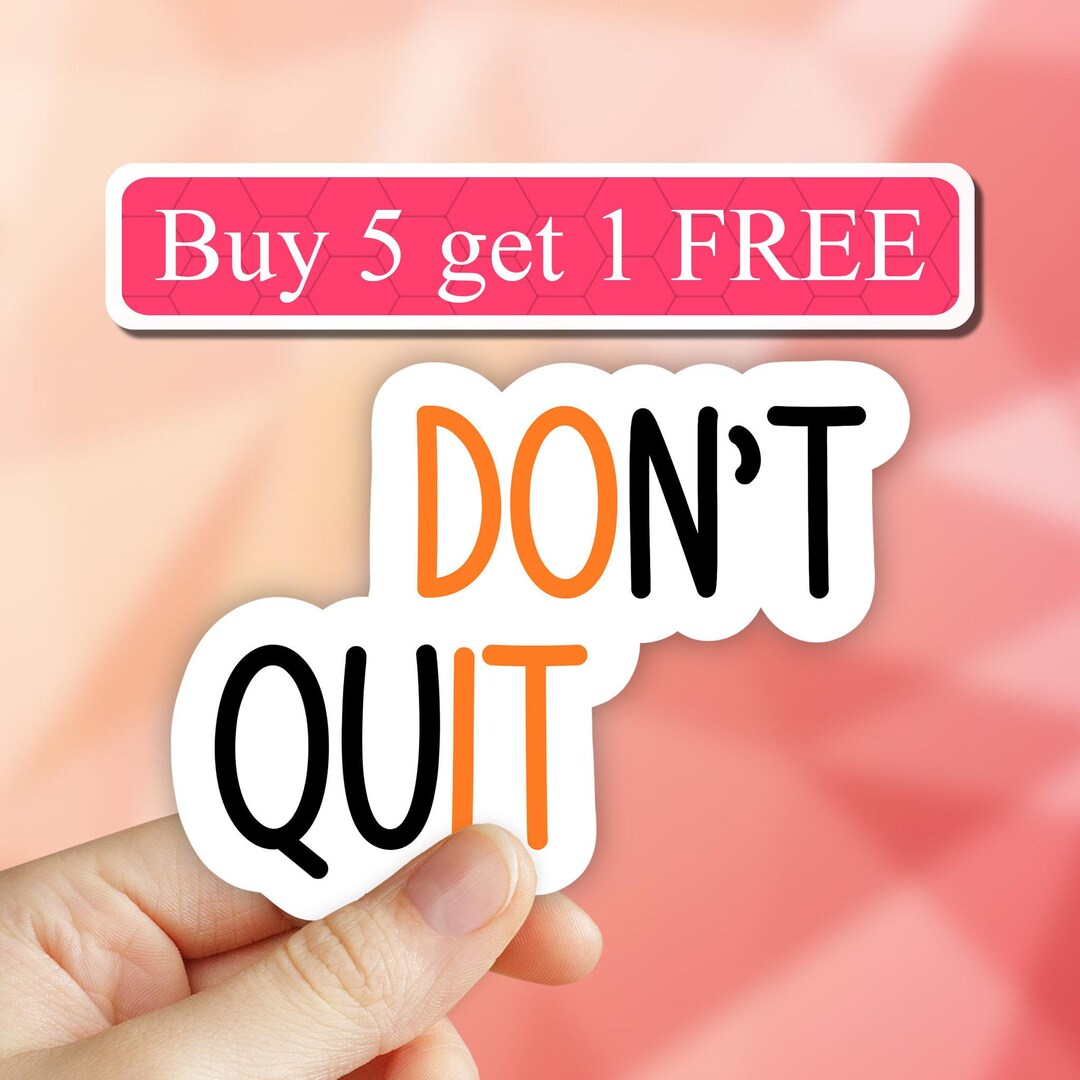 Dont Quit Do It Sticker, Motivational Workout Laptop, Inspirational Gym ...