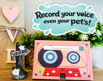 Recordable Voice Mother’s Day Greeting Card, Personalized Sound Message Card, Custom Audio Gift for Birthday Anniversary Love