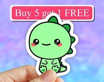 Dinosaur Sticker, Dino Stickers, Laptop stickers, Aesthetic Stickers, Water bottle Stickers, Computer stickers, Waterproof Stickers, Vinyl
