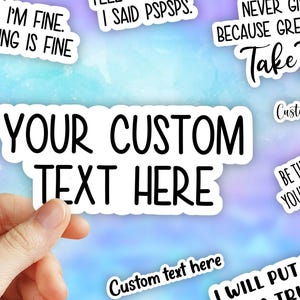 Custom stickers pack, Vinyl laptop stickers, water bottle Stickers, tumbler stickers, sticker bundle, water proof stickers, car decals