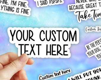Custom stickers pack, Vinyl laptop stickers, water bottle Stickers, tumbler stickers, sticker bundle, water proof stickers, car decals