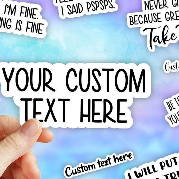 Custom stickers pack, Vinyl laptop stickers, water bottle Stickers, tumbler stickers, sticker bundle, water proof stickers, car decals