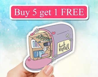 Cute Book mail sticker, Bookish Sticker, book lover's collection, kindle sticker, smut Decal, Laptop Decal, Gifts For Readers, popular books