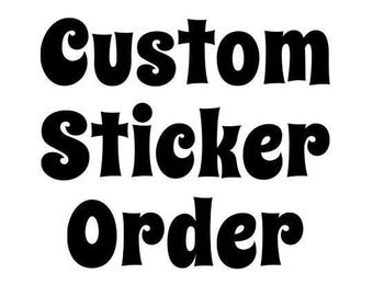 Custom Stickers, Personalized Stickers, Custom Decal, Laptop Stickers, Custom Image, Custom Logo, Waterbottle Stickers, Aesthetic Stickers
