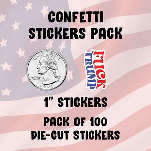 Fuck Trump Sticker Pack, i did that Trump stickers, Anti Fascist Anti Racist Anti Rapist stickers Feminist Feminism sticker pack image 2