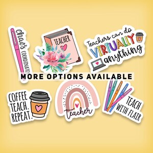 Teacher stickers, Teacher sticker pack, Teacher Appreciation, trending stickers, Teacher Gifts, Laptop stickers, waterbottle sticker decal