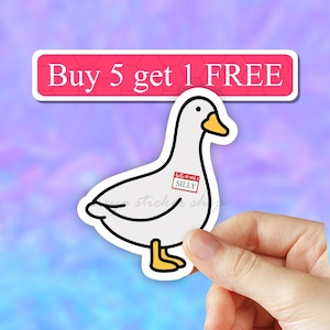 Hello i'm Silly Goose vinyl sticker, Funny meme stickers, laptop stickers, laptop decal, water bottle stickers, computer stickers, tumbler
