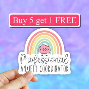 Anxiety Coordinator sticker, Anxiety stickers, Laptop stickers, funny introvert sticker, funny sticker, laptop stickers, tumbler stickers